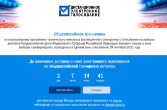 Регистрация на дистанционное электронное голосование